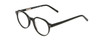 Profile View of Ernest Hemingway H4907 Designer Blue Light Blocking Eyeglasses in Jade Green Ladies Round Full Rim Acetate 48 mm