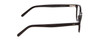 Side View of Ernest Hemingway H4912 Designer Progressive Lens Blue Light Blocking Eyeglasses in Gloss Black/Silver Accents Unisex Round Full Rim Acetate 47 mm