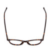 Top View of Ernest Hemingway 4912 Unisex Round Eyeglasses in Brown Leopard Animal Print 47mm