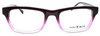Front View of Lucky Brand Tropic Ladies Designer Reading Glasses in Purple Crystal Fade Lavender 52mm