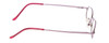 Side View of Metal Flex KIDS 1001 Designer Blue Light Blocking Eyeglasses in Shiny Lavender Purple Ladies Oval Full Rim Metal 43 mm