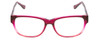Front View of Soho 1007 Designer Bi-Focal Prescription Rx Eyeglasses in Purple Fuchia Pink Crystal Ladies Cateye Full Rim Acetate 52 mm