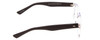 Side View of Soho 1014 Designer Progressive Lens Blue Light Blocking Eyeglasses in Clear Crystal & Matte Black Unisex Classic Full Rim Acetate 53 mm