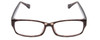 Front View of Soho 85 Unisex Rectangle Reading Glasses Demi Tortoise Black Grey & Crystal 56mm