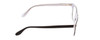 Side View of Ernest Hemingway H4617 Designer Blue Light Blocking Eyeglasses in Shiny Black Crystal Unisex Cateye Full Rim Acetate 56 mm