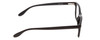Side View of Ernest Hemingway H4617 Designer Progressive Lens Blue Light Blocking Eyeglasses in Shiny Black Unisex Cateye Full Rim Acetate 56 mm