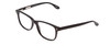 Profile View of Ernest Hemingway H4617 Designer Progressive Lens Blue Light Blocking Eyeglasses in Shiny Black Unisex Cateye Full Rim Acetate 56 mm