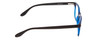 Side View of Ernest Hemingway H4617 Designer Blue Light Blocking Eyeglasses in Shiny Cobalt Dark Blue Black Unisex Cateye Full Rim Acetate 56 mm
