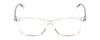 Front View of Ernest Hemingway H4617 Designer Single Vision Prescription Rx Eyeglasses in Crystal Clear Unisex Cateye Full Rim Acetate 56 mm