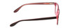 Side View of Ernest Hemingway H4617 Designer Blue Light Blocking Eyeglasses in Matte Black Pink Unisex Cateye Full Rim Acetate 56 mm
