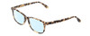 Profile View of Ernest Hemingway H4617 Designer Blue Light Blocking Eyeglasses in Matte Olive Green Unisex Cateye Full Rim Acetate 56 mm