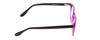 Side View of Ernest Hemingway H4617 Designer Progressive Lens Blue Light Blocking Eyeglasses in Shiny Purple Black Unisex Cateye Full Rim Acetate 56 mm