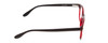Side View of Ernest Hemingway H4617 Designer Blue Light Blocking Eyeglasses in Shiny Red Crystal Black Unisex Cateye Full Rim Acetate 56 mm