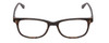 Profile View of Ernest Hemingway H4617 Designer Blue Light Blocking Eyeglasses in Tortoise Havana Brown Gold Unisex Cateye Full Rim Acetate 56 mm