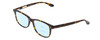 Profile View of Ernest Hemingway H4617 Designer Progressive Lens Blue Light Blocking Eyeglasses in Tortoise Havana Brown Gold Unisex Cateye Full Rim Acetate 56 mm