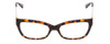 Front View of Tory Burch TY2099 Designer Bi-Focal Prescription Rx Eyeglasses in Amber Brown Caramel Blue Marble Tortoise Ladies Cateye Full Rim Acetate 51 mm
