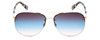 Front View of Kate Spade JAKAYLA Womens Aviator Sunglasses Blue Havana Tortoise/Gray Blue 62mm