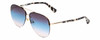 Profile View of Kate Spade JAKAYLA Womens Aviator Sunglasses Blue Havana Tortoise/Gray Blue 62mm