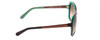 Side View of Kate Spade DARILYNN Women Sunglasses Brown Marble Jade Green/Brown Gradient 58mm