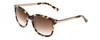 Profile View of Kate Spade GAYLA Cateye Sunglasses in Camel Tortoise Havana/Brown Gradient 52 mm