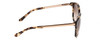 Side View of Kate Spade GAYLA Cateye Sunglasses in Camel Tortoise Havana/Brown Gradient 52 mm