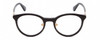 Front View of Kate Spade DRYSTALEE Designer Progressive Lens Prescription Rx Eyeglasses in Black Gold Ladies Round Full Rim Acetate 50 mm