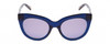 Front View of Guess by Marciano GM0760 Ladies Cateye Sunglasses Crystal Blue Marble/Gray 54 mm