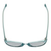 Top View of Guess GU7628 Women Cateye Sunglasses Frosted Crystal Sky Blue/Silver Mirror 52mm