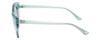 Side View of Guess GU7628 Women Cateye Sunglasses Frosted Crystal Sky Blue/Silver Mirror 52mm