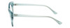 Side View of Guess GU7628 Designer Progressive Lens Blue Light Blocking Eyeglasses in Frosted Crystal Sky Blue Ladies Cateye Full Rim Acetate 52 mm