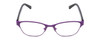 Front View of Guess GU9170 Ladies Classic Reading Glasses Matte Pink Purple Animal Print 49 mm