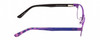 Side View of Guess GU9170 Designer Single Vision Prescription Rx Eyeglasses in Matte Pink Purple Animal Print Ladies Classic Full Rim Metal 49 mm