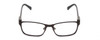 Profile View of Guess GU9173 Designer Progressive Lens Blue Light Blocking Eyeglasses in Matte Black Gray Unisex Rectangle Full Rim Metal 47 mm