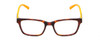 Front View of Harley Davidson HD0126T Designer Reading Eye Glasses with Custom Cut Powered Lenses in Matte Tortoise Havana Gold Brown Orange Unisex Square Full Rim Acetate 48 mm