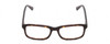 Front View of Harley Davidson HD0129T Designer Reading Eye Glasses with Custom Cut Powered Lenses in Tortoise Havana Gold Brown Unisex Rectangle Full Rim Acetate 47 mm