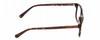 Side View of Harley Davidson HD0131T Designer Bi-Focal Prescription Rx Eyeglasses in Tortoise Havana Brown Gold Unisex Classic Full Rim Acetate 48 mm