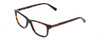 Profile View of Harley Davidson HD0131T Designer Bi-Focal Prescription Rx Eyeglasses in Tortoise Havana Brown Gold Unisex Classic Full Rim Acetate 48 mm