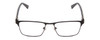 Front View of Harley Davidson HD0132T Designer Progressive Lens Prescription Rx Eyeglasses in Matte Black Unisex Square Full Rim Metal 49 mm