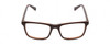 Front View of Harley Davidson HD0133T Designer Reading Eye Glasses with Custom Cut Powered Lenses in Caramel Brown White Triple Layer Unisex Square Full Rim Acetate 47 mm