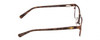 Side View of Harley Davidson HD0136T Designer Bi-Focal Prescription Rx Eyeglasses in Matte Bronze Brown Unisex Square Full Rim Metal 48 mm