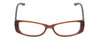 Front View of Harley Davidson HD0515 Designer Single Vision Prescription Rx Eyeglasses in Caramel Brown Crystals Ladies Oval Full Rim Acetate 52 mm