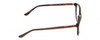 Side View of Harley Davidson HD0523 Designer Reading Eye Glasses with Custom Cut Powered Lenses in Tortoise Havana Gold Brown Ladies Classic Full Rim Acetate 52 mm