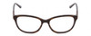 Front View of Harley Davidson HD0523 Designer Reading Eye Glasses with Custom Cut Powered Lenses in Tortoise Havana Gold Brown Ladies Classic Full Rim Acetate 52 mm
