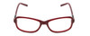 Front View of Harley Davidson HD0537 Ladies Oval Designer Reading Glasses in Burgundy Red 54mm