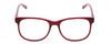 Front View of Harley Davidson HD0546 Designer Bi-Focal Prescription Rx Eyeglasses in Burgundy Red Rose Pink Ladies Classic Full Rim Acetate 53 mm