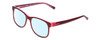 Profile View of Harley Davidson HD0546 Designer Blue Light Blocking Eyeglasses in Burgundy Red Rose Pink Ladies Classic Full Rim Acetate 53 mm