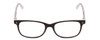 Front View of Ernest Hemingway H4617 Unisex Cateye Reading Glasses in Matte Black Crystal 56mm