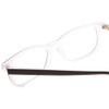 Close Up View of Ernest Hemingway H4617 Unisex Cateye Reading Glasses in Matte Black Crystal 56mm