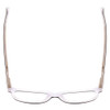 Top View of Ernest Hemingway H4617 Unisex Cateye Reading Glasses in Matte Black Crystal 56mm