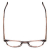 Top View of Ernest Hemingway H4908 Unisex Round Reading Glasses in Brown Amber Crystal 49 mm